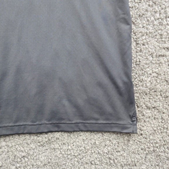 Mizzen+Main Mens Performance Polo Shirt XL Gray Short Sleeve Golf Stretch - Picture 3 of 11